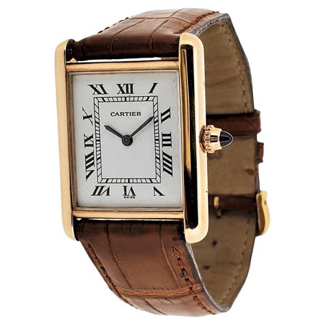 cartier tank gold pre owned|Certified Pre.